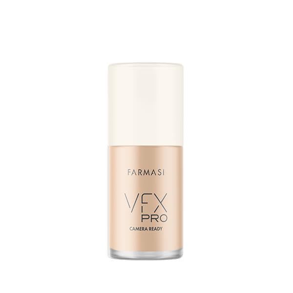 FARMASi Vfx Pro Foundation, Full Coverage Liquid Cream, Lightweight Long Lasting Coverage, Breathable Skin Moisturizer with Color True Matte Blending, Face Makeup, 1 fl. oz / 30 ml - Cool Light 02