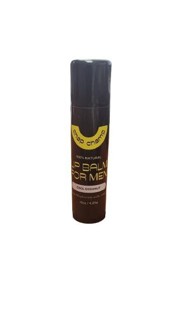Lip Balm for Men - All Natural Mens Chapstick - Mens Lip Balm - Contains Vitamin E and Beeswax - Chapstick for Men - Peppermint, Coconut & Vanilla Lip Balm - 6 Pack Lip Balm Men