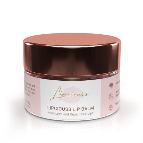 Lip Balm for Hydration, Coconut Oil, Beeswax, Rosehip Oil, Minerals, Overnight Treatment