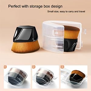 Mushroom Head Air Cushion CC Cream Natural Foundation,PHOERA Foundation,PHOERA Concealer, PHOERA Primer, PHOERA Powder, Kabuki Makeup Brushes Foundation (101 Porcelain+01 Ivory CC)
