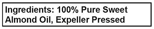 Sweet Almond Oil, 100% Pure, 1 Gallon Jug - Food Grade Perfect for Cooking, Cosmetics, Massages, Soapmaking & More
