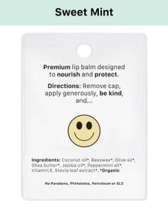 Kind Lips Lip Balm - Nourishing & Moisturizing Lip Care with Shea Butter, Beeswax & Vitamin E | Sweet Mint Flavor | 0.15 Ounce (Pack of 3)