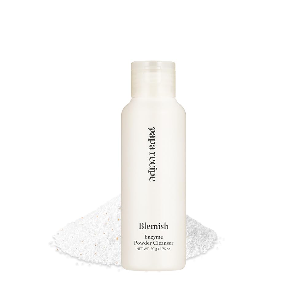 Papa Recipe Blemish Enzyme Powder Rice Cleanser – Gentle Triple Exfoliation with Papain, PHA & Rice Powder – Low pH Korean Skincare Face Wash for Clearer, Radiant Skin