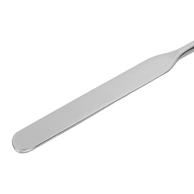 Stainless Steel Makeup Spatula, Liquid Foundation Spatula Stainless Steel Ergonomic Nail Art Stirring Tool Makeup Artist Makeup Tool