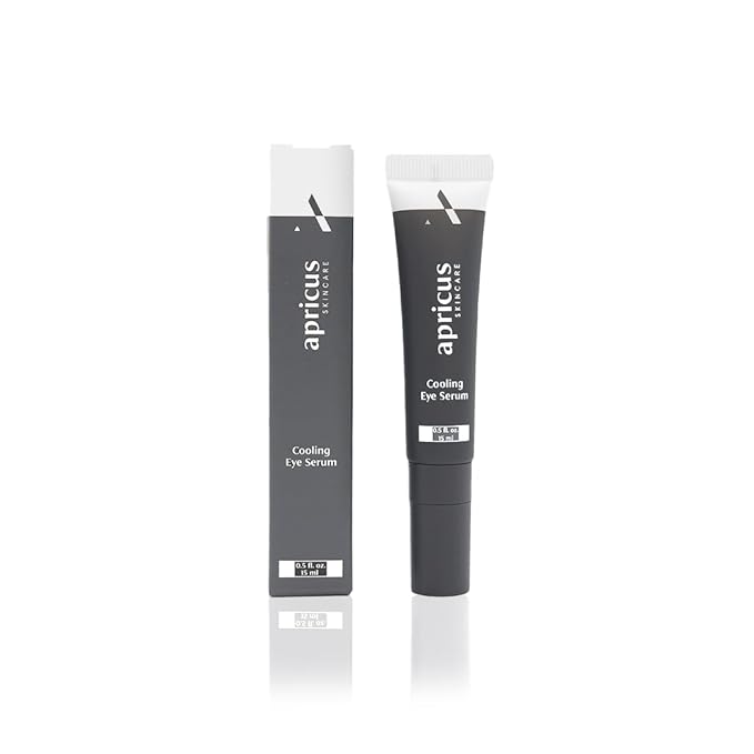 Apricus Eye Serum, Caffeine Peptide Formula, Lightweight Serum for Dark Circles, Puffiness and Fine Lines