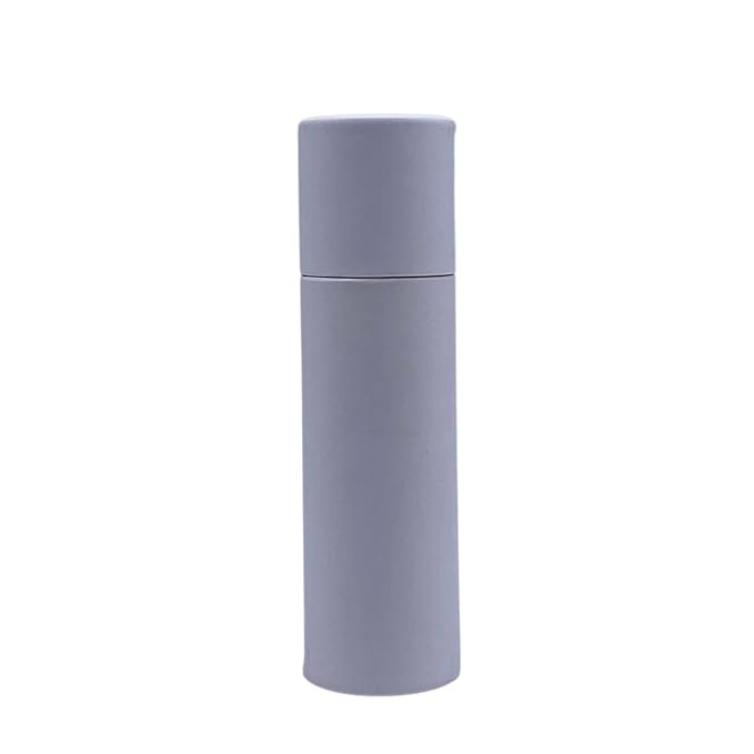 GreenWay 0.3oz / 8.5g Kraft Paperboard Lip Balm Tubes with Lids - 25 Pack Lip Gloss Tubes Refillable DIY Cosmetic Containers - Lip Balm Containers Chapstick Tubes Empty Holder Tubes - White