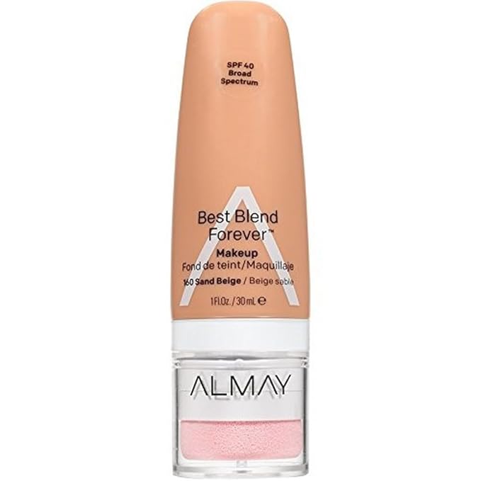 Almay Best Blend Forever Foundation, Sand Beige, 1 fl. oz., SPF 40 Broad Spectrum