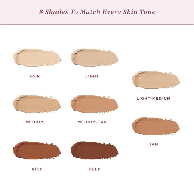 Foundation for Light to Full Coverage - Mousse Liquid Makeup Foundation for Uneven Skin Tone - Diverse Skin Types Mature, Dry, Oily - Oil-free, Cruelty-free (Medium)