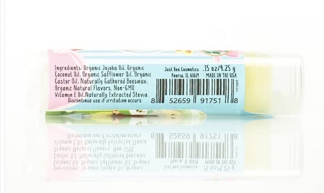 Lappy Lips and Just Bee Organic 100% Natural Lip Balm for Adults and Kids (Family Pack) Organic Essential Oil - for Dry Chapped Lips to Restore and Heal