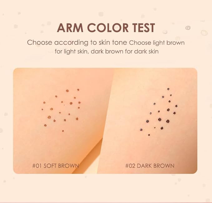 Freckle Pen Faux Freckle Pen Colour Pop Freckle Pen Supernaturally Realistic Freckles Makeup Brush Fantastic Freckles Pen Long-lasting Waterproof Soft-point Absorbent Pen For a Natural and Easy Makeup Look (soft brown)