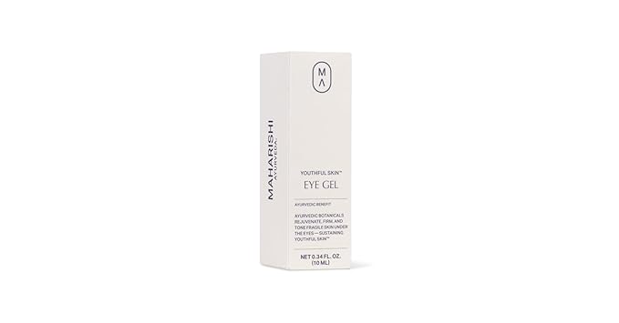 Youthful Skin Eye Gel 0.34 oz | Ayurvedic Under-Eye Treatment | Reduces Dark Circles & Puffiness | Hydrates and Tones | With Aloe Vera, Green Tea, Sacred Lotus