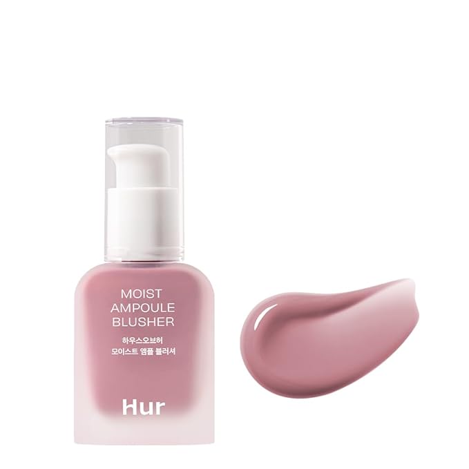Moist Ampoule Blusher, Buildable Water-based Formula, Infused with over 50% moisture essence, no tackiness, long-lasting moisture, weightless feel (04 Lavender Flush, 20ml)