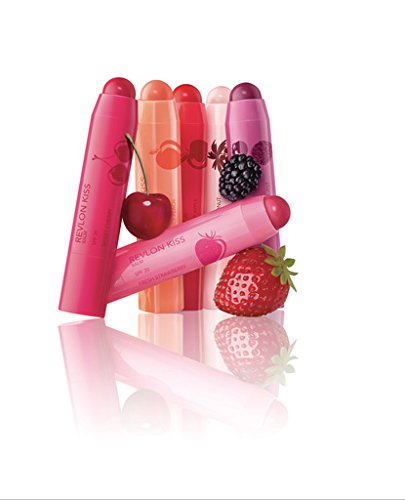 Revlon Lip Balm, Kiss Tinted Lip Balm, Face Makeup With Lasting Hydration, SPF 20, Infused With Natural Fruit Oils, 030 Crisp Apple, 0.09 Oz
