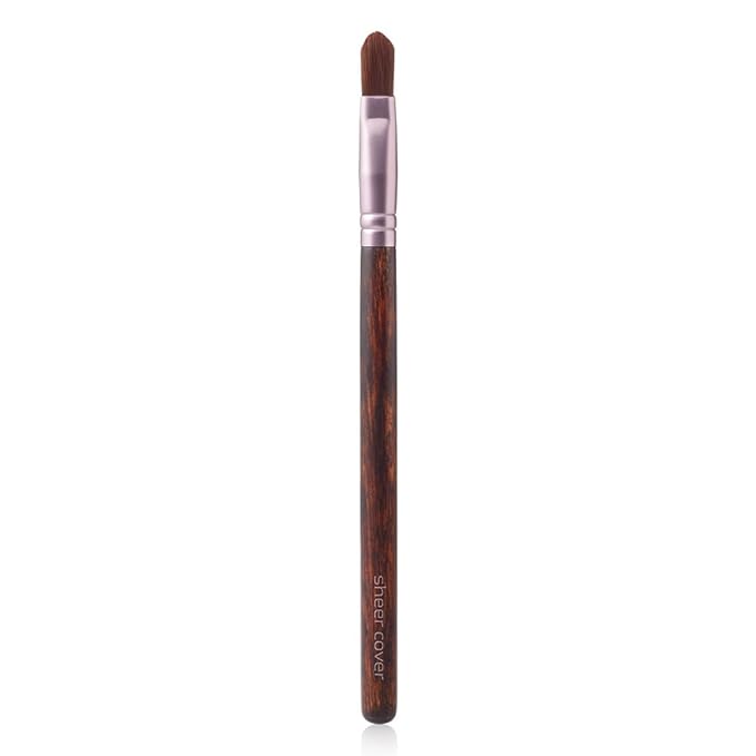Sheer Cover Studio – Conceal and Brighten Highlight Trio – Two-Toned Concealers – Shimmering Highlighter – Medium/Tan Shade – With FREE Concealer Brush – 3 Grams