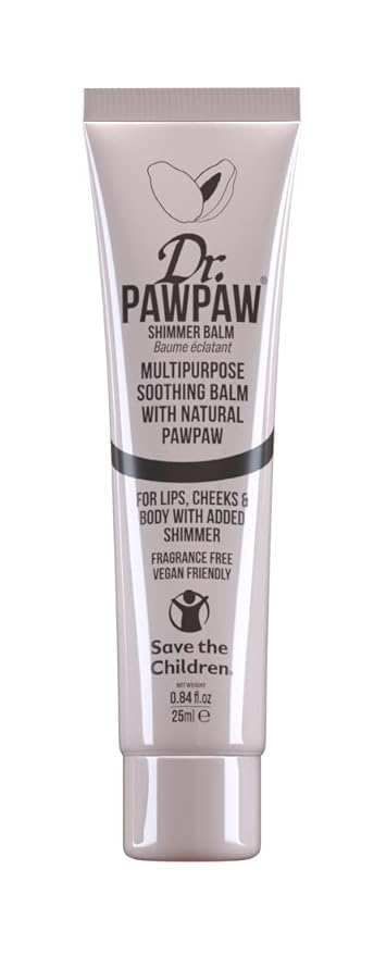 Shimmer, Multi-Purpose Natural No Fragrance Balm for Hydrating Lips, Skin, Hair, Cuticles, Nails & Beauty Finishing (25 ml)