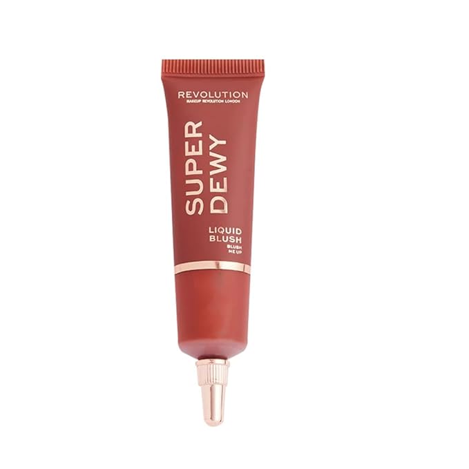 Revolution Beauty, Superdewy Liquid Blush, Richly Pigmented & Buildable, Blendable Formula, Blush Me Up, 0.5 Fl. Oz.