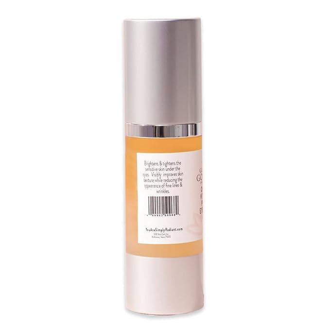 Glimmer Goddess Organic Vitamin C and Peptide Eye Serum for Dark Circles, 1 oz