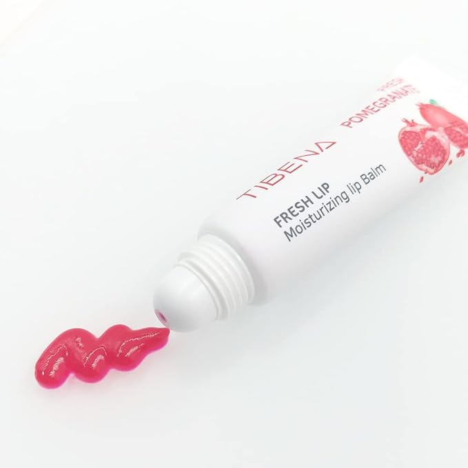 Fresh Lip Moisturizing Lip Balm, Tinted Lip Balm, Moisturizing Lip Care, Gift for Women, for Dry Lips, with Shea Butter (Pomegranate)