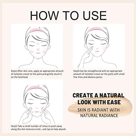 Skin Tone Adjusting CC Cream SPF 50, CC Cream Self Adjusting for Mature Skin, All-In-One Face Sunscreen and Foundation, Pre-makeup Primer Moisturizing Skin Concealer Brightening Skin Tone 30ml - 2 Pcs