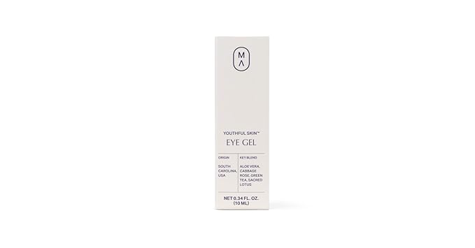 Youthful Skin Eye Gel 0.34 oz | Ayurvedic Under-Eye Treatment | Reduces Dark Circles & Puffiness | Hydrates and Tones | With Aloe Vera, Green Tea, Sacred Lotus