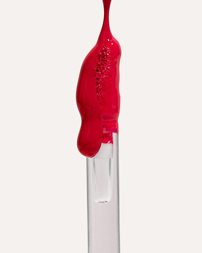 YENSA Super 8 Lip Oil, Natural Korean Moisturizing Gloss, No-Sticky Transparent Formula For Hydrating Lip Care (Rising Ruby) .22 fl oz