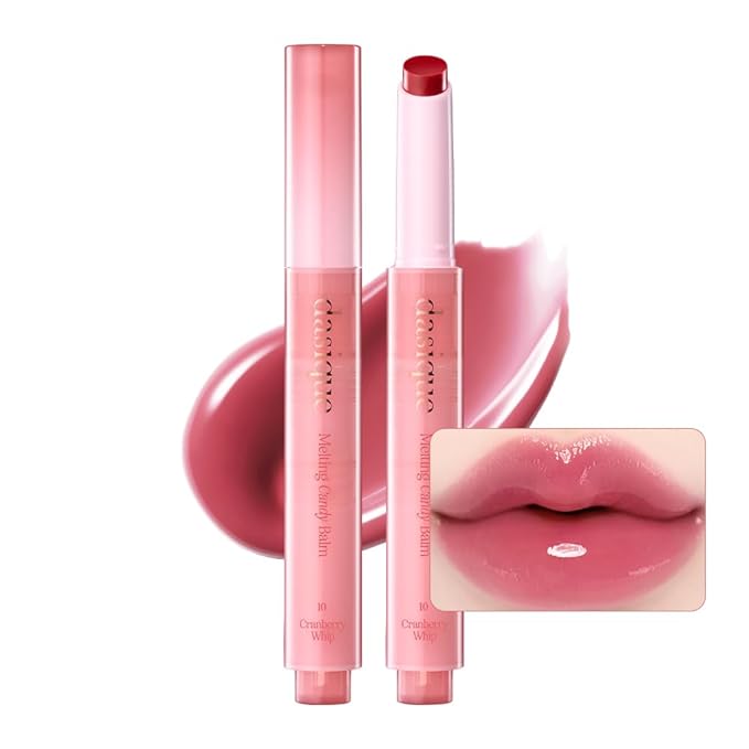 Dasique Melting Candy Balm (#10 Cranberry Whip) | Glossy Balm | Moisturizing | For dry Lips | Vegan