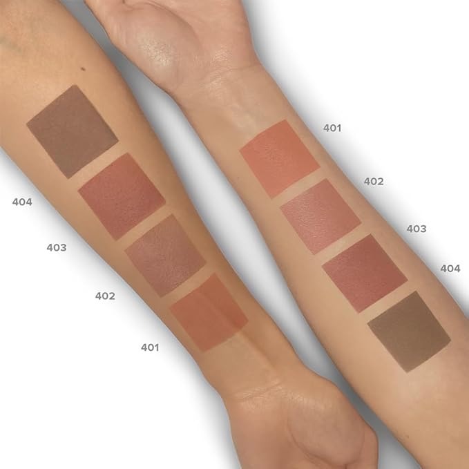 Lamel Blush Cheek Rouge Color Mini - Blendable Natural Blush Powder - Enhances & Defines Shapes & Features - Shading & Contouring Powder Blush - 4 Universal Shades - № 402 (Rouge) - 3.8g / 0.13 oz