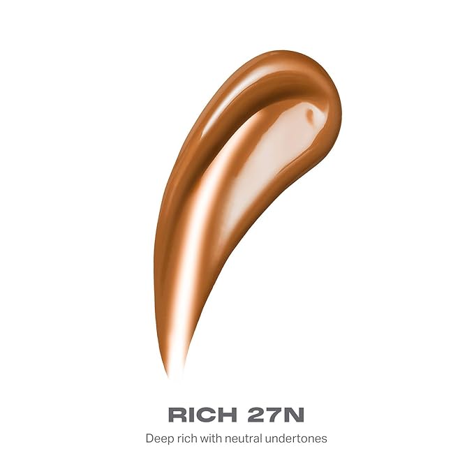 Morphe Lightform Liquid Foundation - Extended Hydration Foundation Makeup with a Lasting, Natural Radiant Finish - Long-Wearing Formula with Buildable, Medium Coverage - Rich 27N (1.01 fl oz)