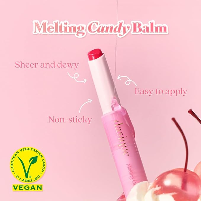Dasique Melting Candy Balm (#06 Candy Soda) | Glossy Balm | Moisturizing | For dry Lips | Vegan