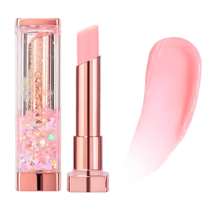 Sparkle Cute Lip Balm, Color Changing, Moisturizing, Shimmery Finish, #01 Ballerina