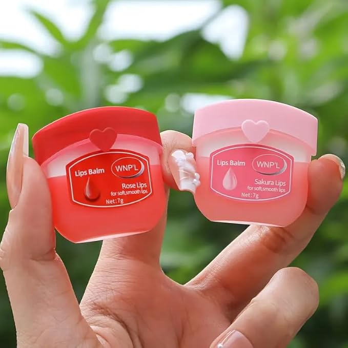 Moisturizing Lip Balm - Pink Flower Lips, 1 Count (Pack of 1)