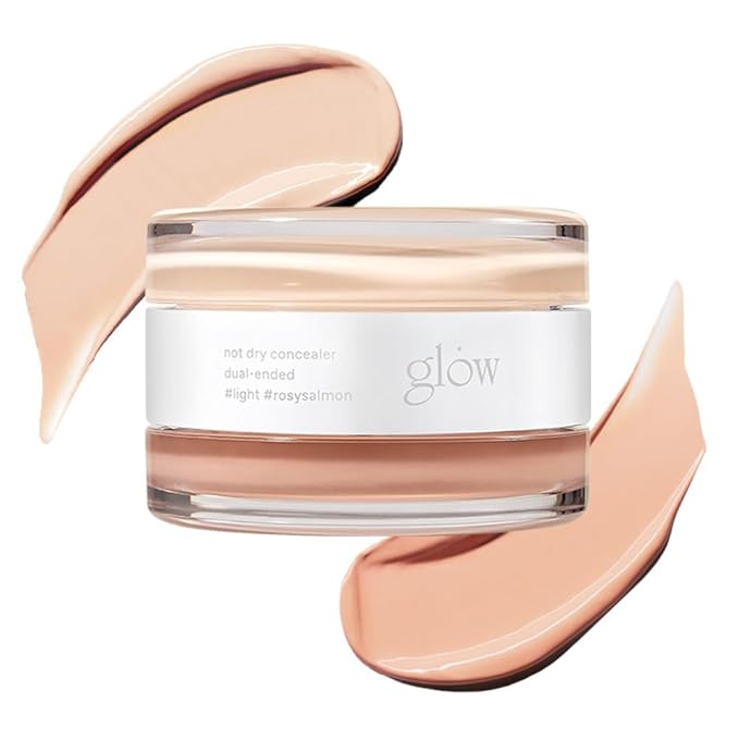 not dry concealer #light #rosysalmon : Vegan-Free, hypoallergenic, premium dual-ended concealer, expertly crafted to flawlessly cover blemishes and dark circles, 0.4 Oz