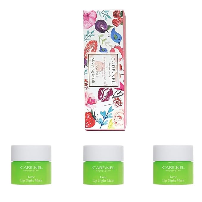 Lip Sleeping Mask 5g - Lip Balm Overnight Care Treatments Korean Skin Care (Lime3)