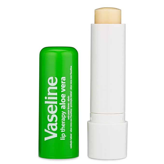 Vaseline Lip Therapy Aloe Fresh - Hydrating Lip Balm Pack, Vaseline Stick, Lip Moisturizer for Dry Lips, 0.16 Oz Each (Pack of 12)