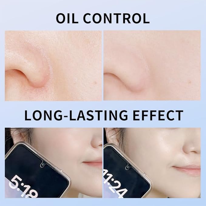 Oil Control Face Pressed Powder, Matte and Smooth Translucent Powder Setting Powder Makeup, Waterproof Long Lasting Finishing Face Powder, Cruelty-free, 0.35Oz (02 Natural)