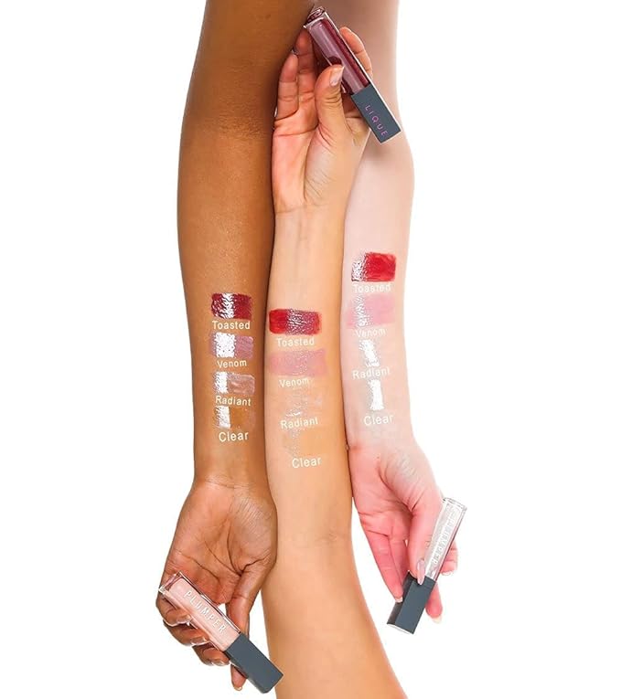 LIQUE Cosmetics Shimmer Lip Plumper, Infused with Peppermint Oil & Vitamin E for Nourishing, Enhanced Lips, High Shine, Reduces Fine Lines, Radiant, 0.22 Fl Oz.