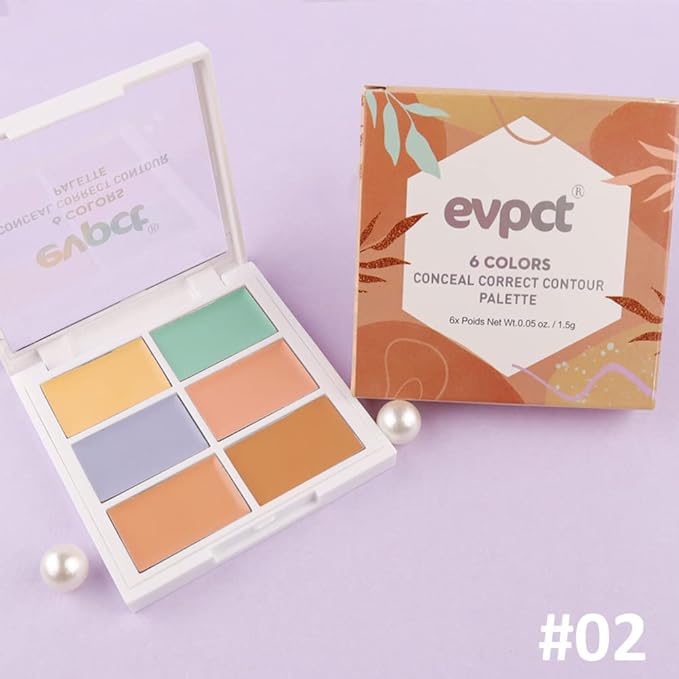 Concealer Cream Makeup Palette Color Corrector,Under Eye Brightener Concealer Dark Circle Concealer Palette,Waterproof Foundation Cream Based Makeup Palette Full Face Contour Kit for Beginners