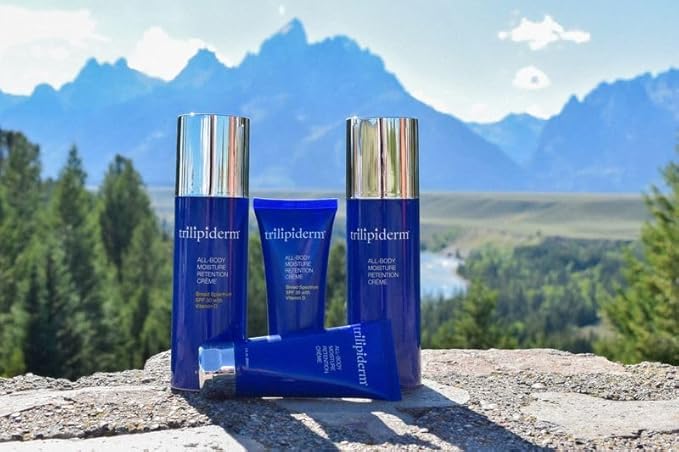 Trilipiderm 3 x All-Body Moisture Retention Creme 3x and All-Body Moisture Retention with Spf 30 Broad Spectrum 3oz size Travel Size 6-pack Sets - Air Travel, Gift, Purses, Gym Bag Lotion