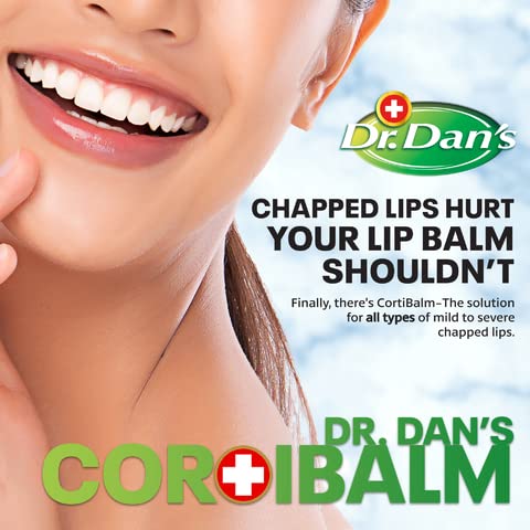 Dr. Dan's Cortibalm-6 Pack-for Dry Cracked Lips - Healing Lip Balm for Severely Chapped Lips - Designed for Men, Women and Children
