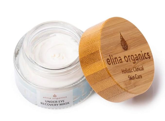 Leave On Under Eye Recovery Mask, 1oz, organic skincare, eye cream, reduce wrinkles, reduce dark circles, reduce puffy eyes, rebuild collagen, vitamin c, white truffle extract, holistic skincare