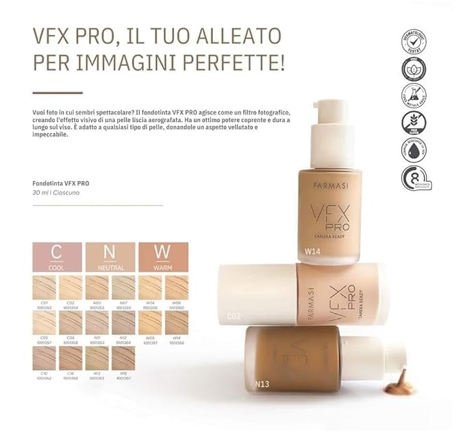 Farmasi Foundation Cream VFX Pro - C10