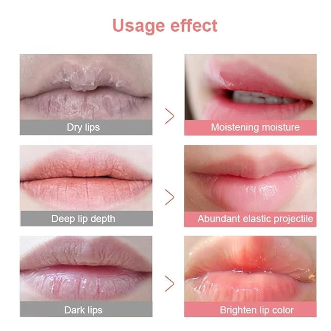 2Pcs Strawberry Vitamin E Lip Masks，Lip Balm Honey Pot，Hydrating & Prevention Dry and Cracked Lip Scrubs Exfoliator，Lip Sleep Mask Reduces Lip Lines，Lip Exfoliating Balm Sleeping Lip Mask