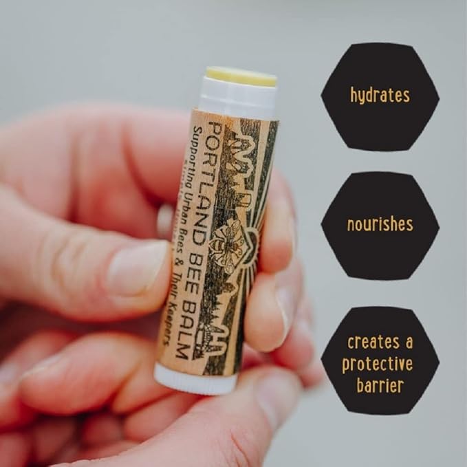 Portland Bee Balm All Natural Handmade Beeswax Based Lip Balm, Rose Garden Bulk 1 Count