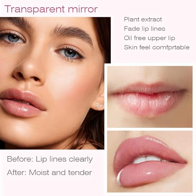 Rose Lip Oil Moisturizing Nourishing Repair Lips Reduce Fine Lines Relieve Dryness Long-Lasting Daily Use Lip Care