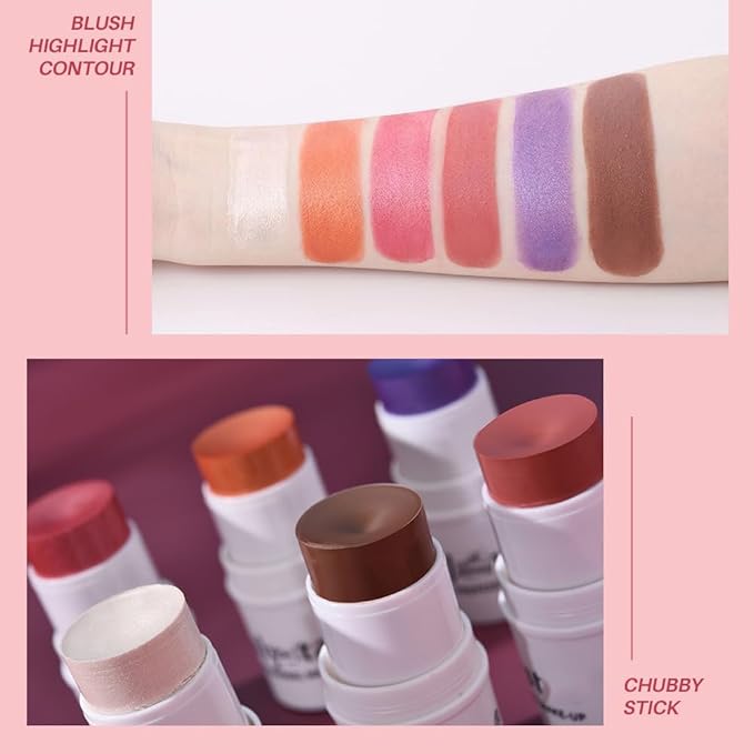 Cream Contour Stick, Bronzer Stick Waterproof Lightweight Cream Contouring Stick Long Lasting Smooth Bronzing stick Face Contour Stick Makeup for Girls and Women
