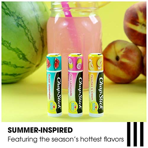 ChapStick Lip Moisturizer I Love Summer Collection 3-Packs (12 Sets/36 Tubes) – Bulk Lip Balm, Refreshing & Sweet, 0.15 Oz Ea