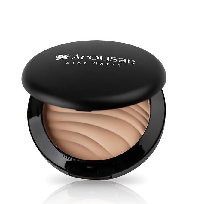Pressed Face Powder, Flawless and Oil Control Pressed Setting Powder, Long Lasting Matte Finish 2# BEIGE 02