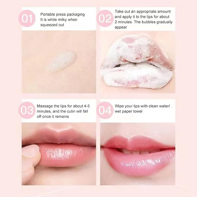 Lot Lip Bubble Mask Exfoliante Reduce Pigmentation Balm Lighten Black Lip Anti-Cracking Moisturize Bleach Lip Repair