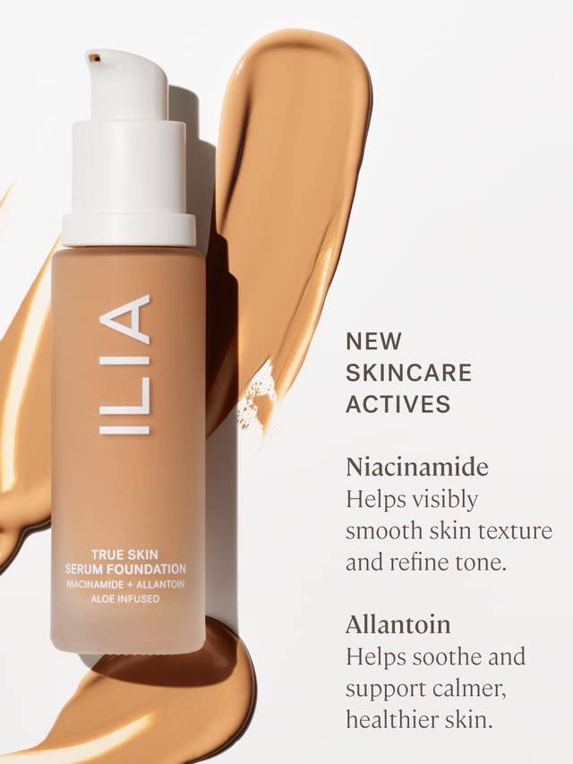 ILIA - True Skin Serum Foundation | Non-comedogenic, Cruelty-Free, Vegan, Weightless Feel, Buildable Coverage, Safe For Sensitive Skin (Cres SF8.75)