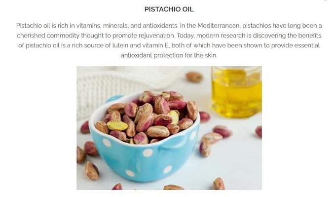 Pistaché Skincare Pistachio Oil Ultimate Face Trio Set + Eye Cream, Hyaluronic Acid Face Serum & Face Moisturizer + Hydrates and Nourishes + Vitamin E + Antioxidant Protection